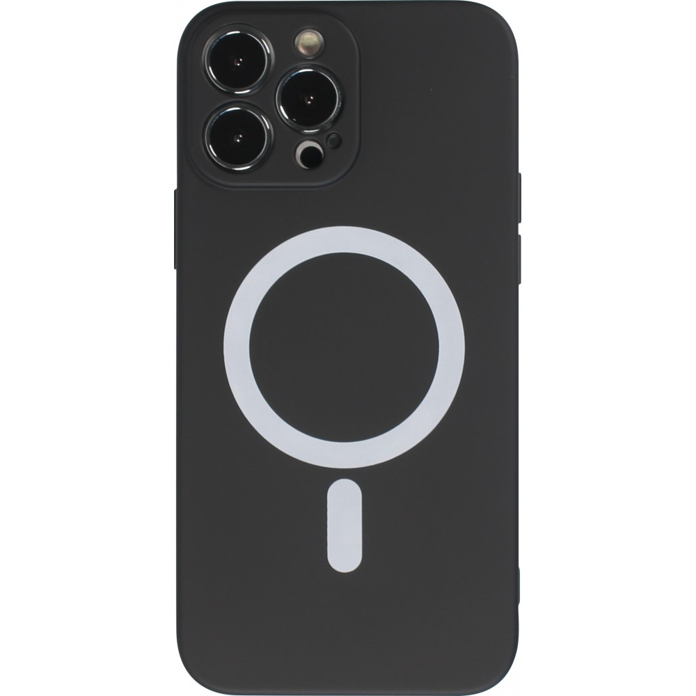 Housse iPhone 13 Pro - Coque en silicone souple avec MagSafe et protection  pour caméra - Noir - Acheter sur PhoneLook