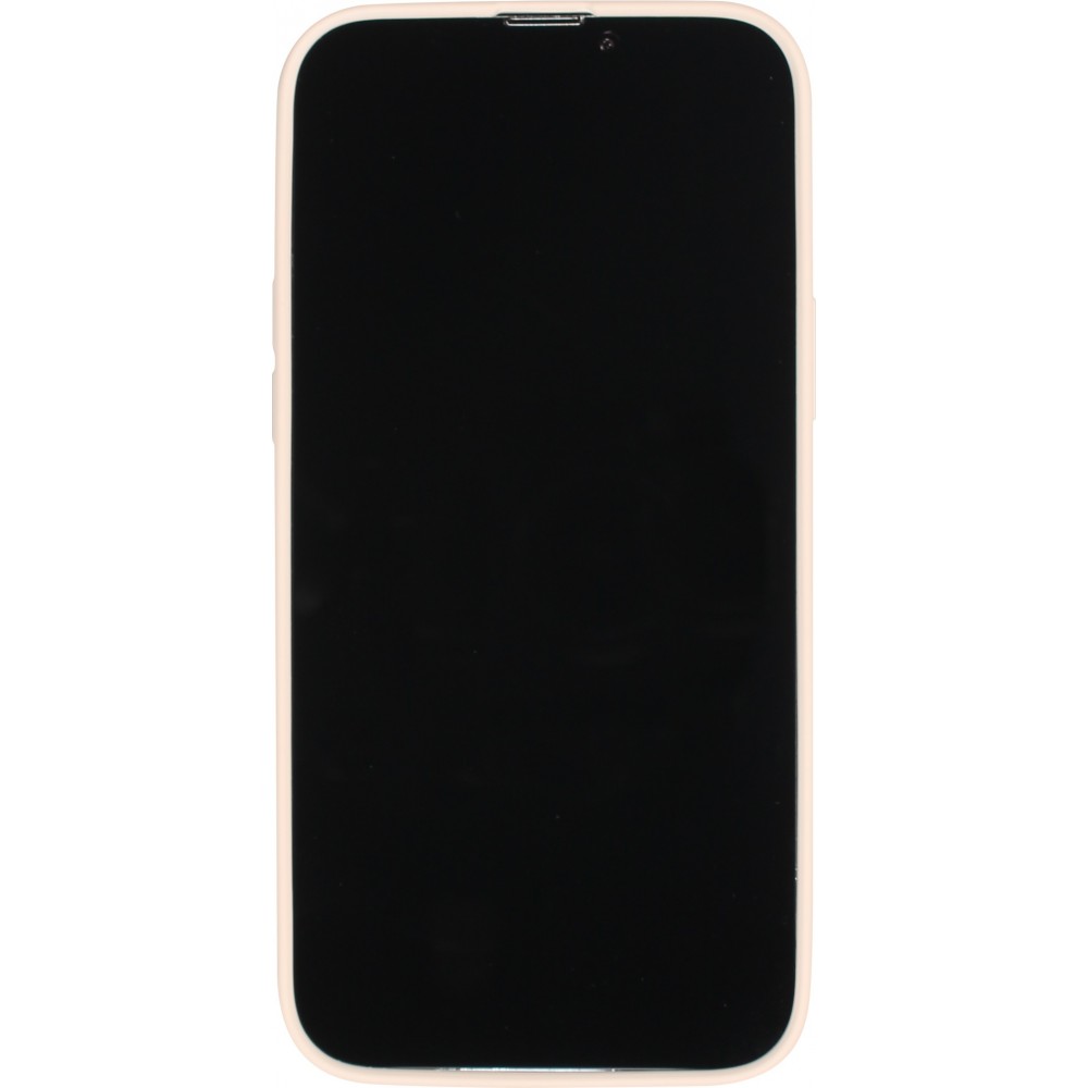 iPhone 15 Plus Case Hülle - Soft-Shell silikon cover mit MagSafe und Kameraschutz - Vanille