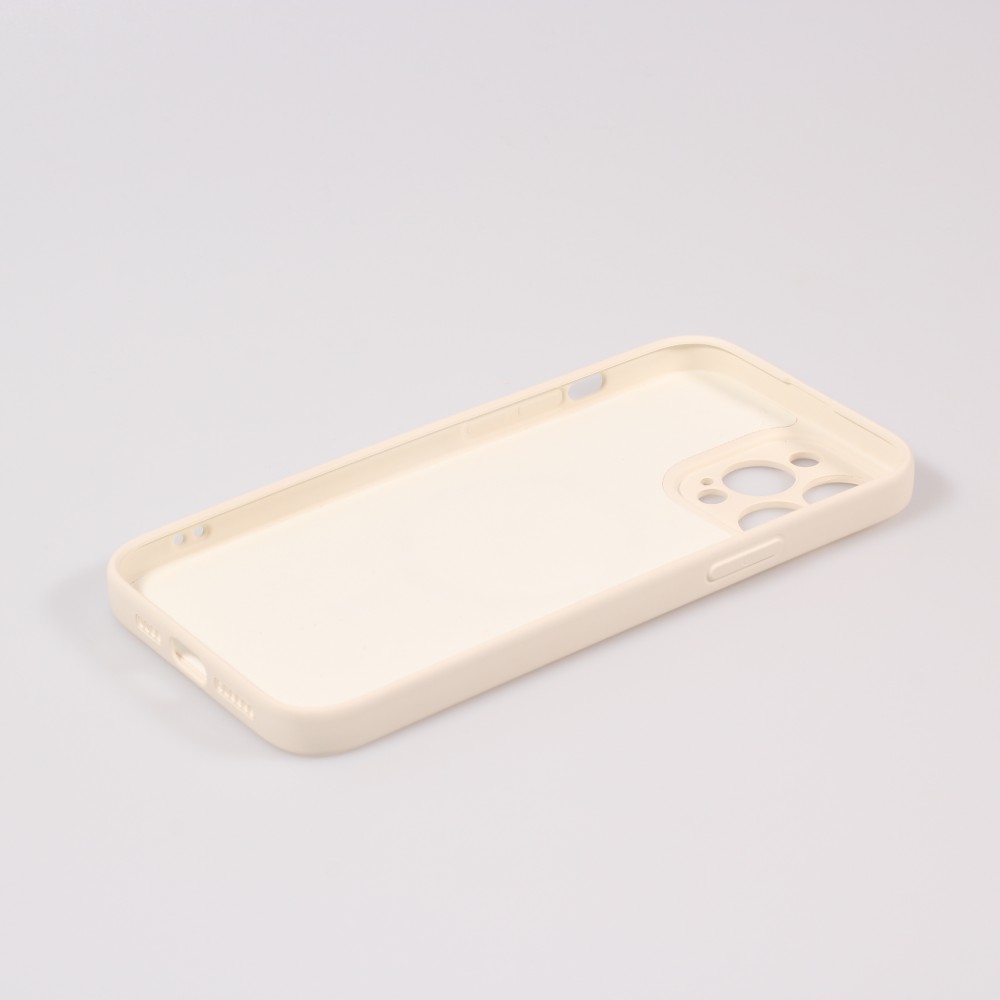 iPhone 15 Plus Case Hülle - Soft-Shell silikon cover mit MagSafe und Kameraschutz - Vanille