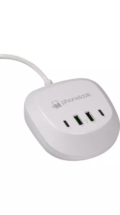 Hub de charge multiple USB-A / USB-C 40W PhoneLook - Blanc