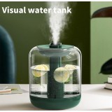 Luftbefeuchter 1000 ml Duftöl Diffusor inkl. LED Licht und transparenter Wassertank - Grün