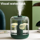 Humidificateur 1000 ml Diffuseur d'huile essentielle avec lumière LED et réservoir d'eau transparent - Vert