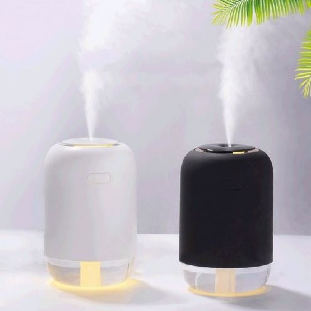 Humidificateur portable H03 avec lumière d'ambiance LED - Blanc