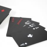 Jeu de cartes poker - Black Diamond Cartes étanches et résistantes en PVC - Mat - Noir