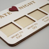 Jeu de dés en bois Date Night, jeu de couple amusant pour des activités amusantes, romantiques et passionnées