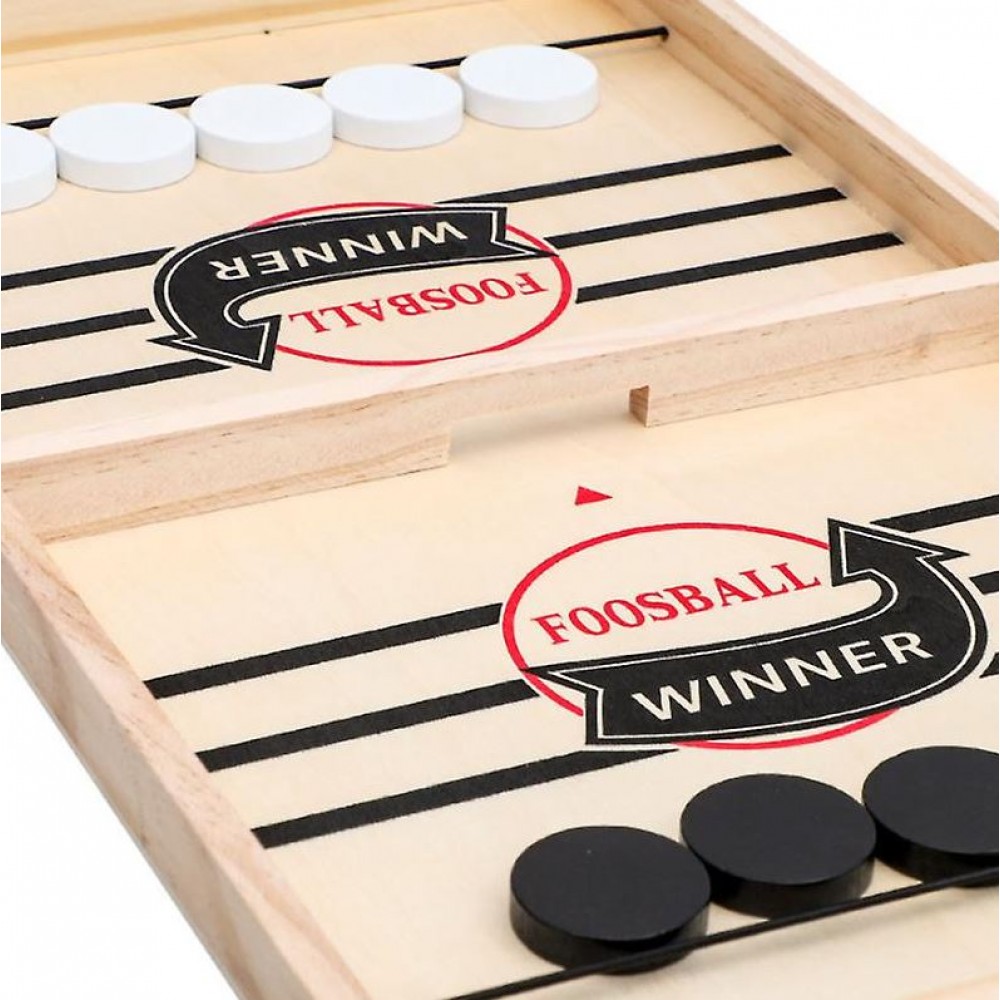 Jeu de table Foosball Hockey pour des soirées de jeu divertissantes 1vs1 en bois