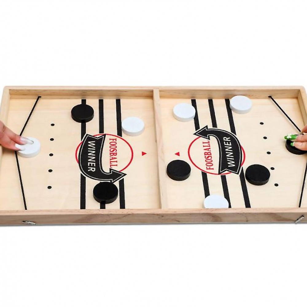 Jeu de table Foosball Hockey pour des soirées de jeu divertissantes 1vs1 en bois