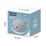 Niedlicher Spielzeug Wal für Badewanne mit LED Licht und Spritzfunktion für Baby - Weiss