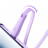 Joyroom 3 in 1 einziehbares Kabel 1m USB-A auf USB-C + Lightning + microUSB - Weiss