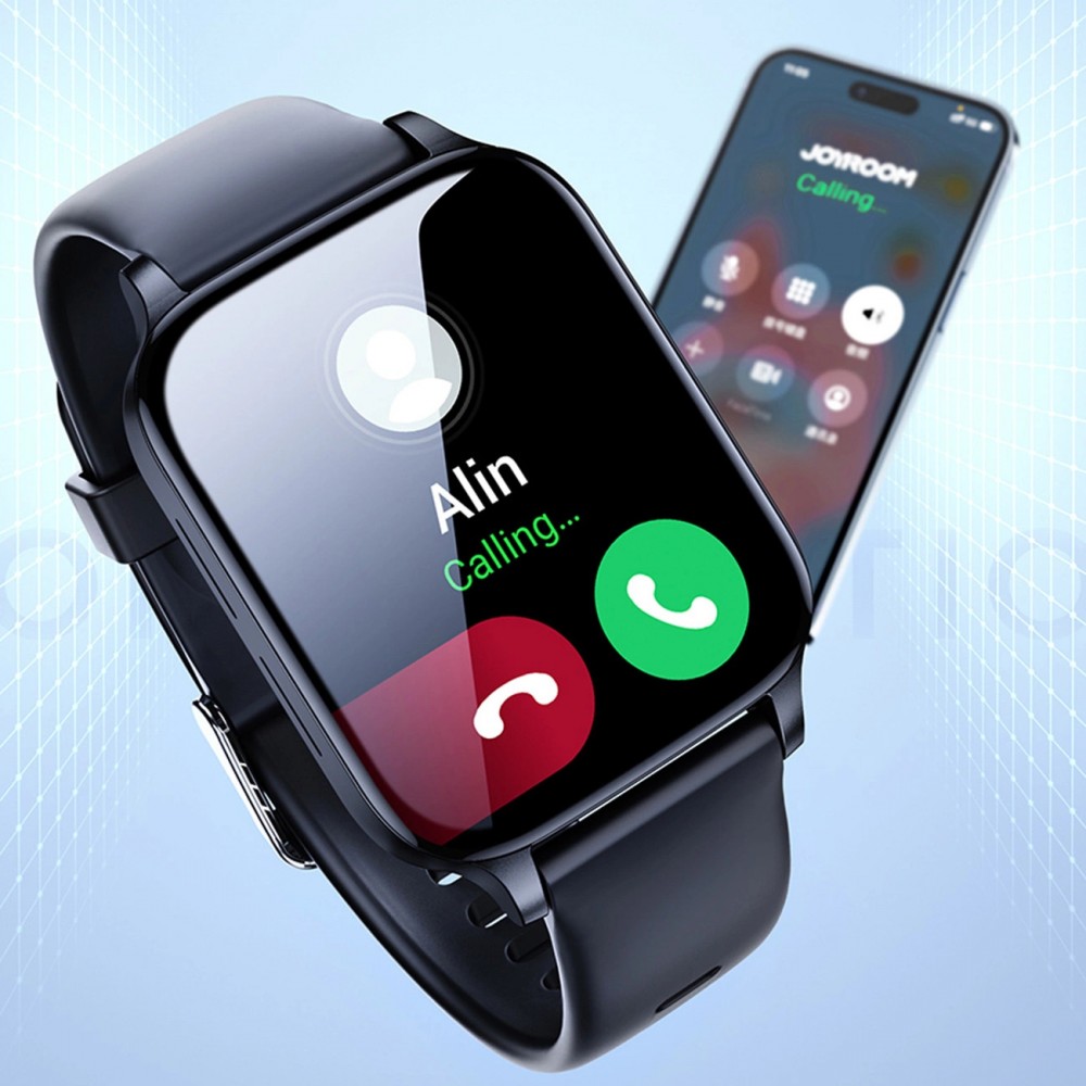 Joyroom Fit-Life JR-FT3 smartwatch Bluetooth IP68 compatible avec iPhone & Android - Noir