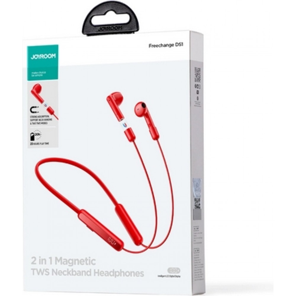 Joyroom JR-DS1 In-Ear Sport wireless Bluetooth Kopfhörer für Fitness - Rot