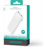 Joyroom 3 in 1 Powerbank mit 10000mAh Kapazität clean Design 2x USB-A 2.4 & 1x USB-C (In+Out) - Weiss