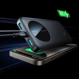 Joyroom Powerbank 3 en 1 avec capacité de 10000mAh clean Design 2x USB-A 2.4 & 1x USB-C (In+Out) - Noir