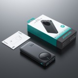 Joyroom Powerbank 3 en 1 avec capacité de 10000mAh clean Design 2x USB-A 2.4 & 1x USB-C (In+Out) - Noir