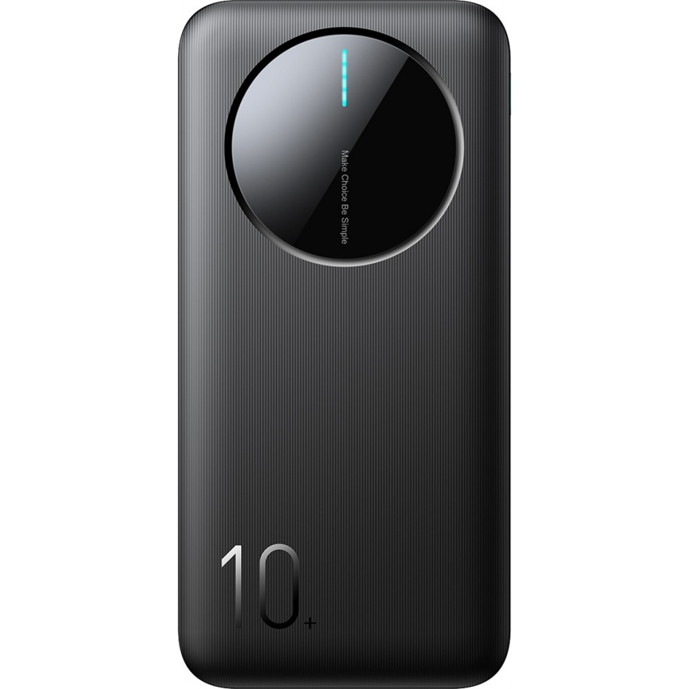 Joyroom Powerbank 3 en 1 avec capacité de 10000mAh clean Design 2x USB-A 2.4 & 1x USB-C (In+Out) - Noir