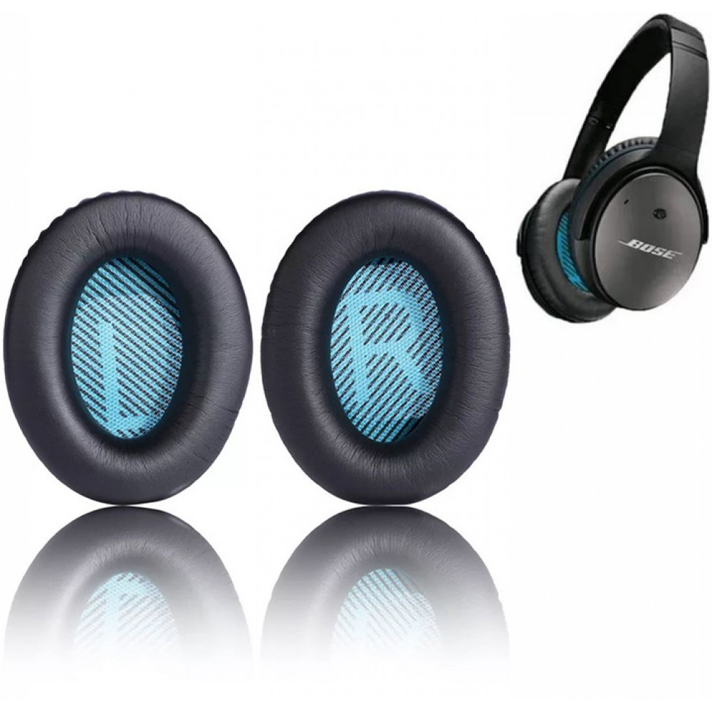 Kit de coussinet d'oreille pour Bose Quietcomfort 35 / Qc35 Casque Noir