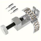 Uhren Einstellset mit Stiftentferner und Reparaturwerkzeugen für Metallarmbänder - Silber