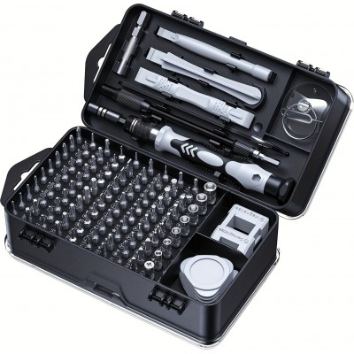 Multifunktionsschraubendreher-Set 115 in 1 mit speziellen Aufsätzen und starker Magnetisierung - Professionelle Werkzeugkiste