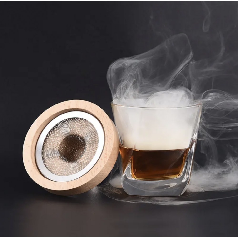 Kit fumoir cocktail avec brûleur premium wood bois fumé pour smoker du whisky et du bourbon