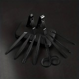 Kit manucure et pédicure professionnel 10 pièces avec étui de voyage portable - Noir