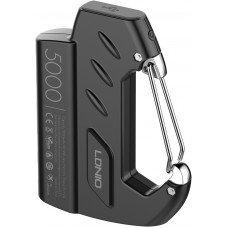 LDNIO Keychain Power Bank 10W 5000mAh - Externe Batterie mit Karabiner Outdoor - Schwarz