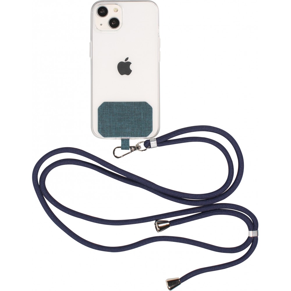 Lacet accessoire universel adaptateur pour coques de smartphone collier  élégant - Bleu foncé - Acheter sur PhoneLook