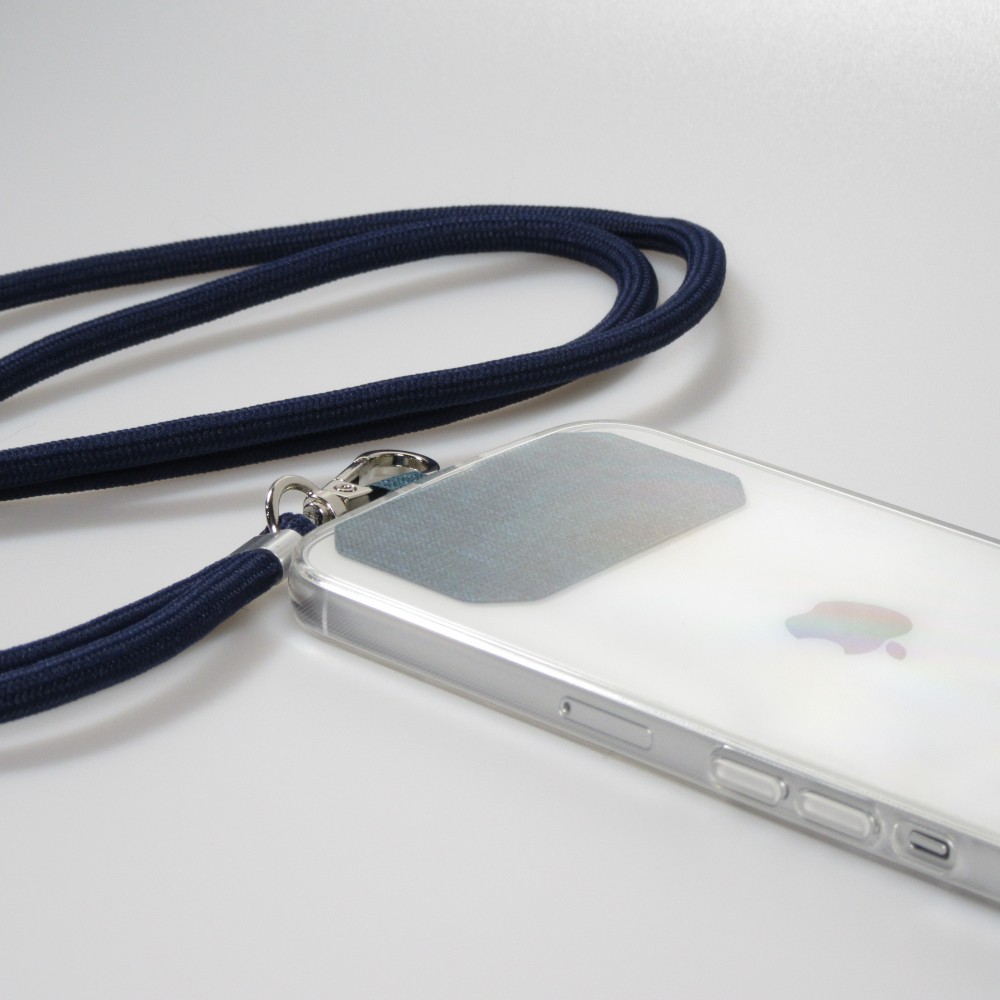 Halsband universal Zubehör Adapter für Smartphone Hüllen Handykette elegant - Dunkelblau