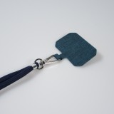 Halsband universal Zubehör Adapter für Smartphone Hüllen Handykette elegant - Dunkelblau
