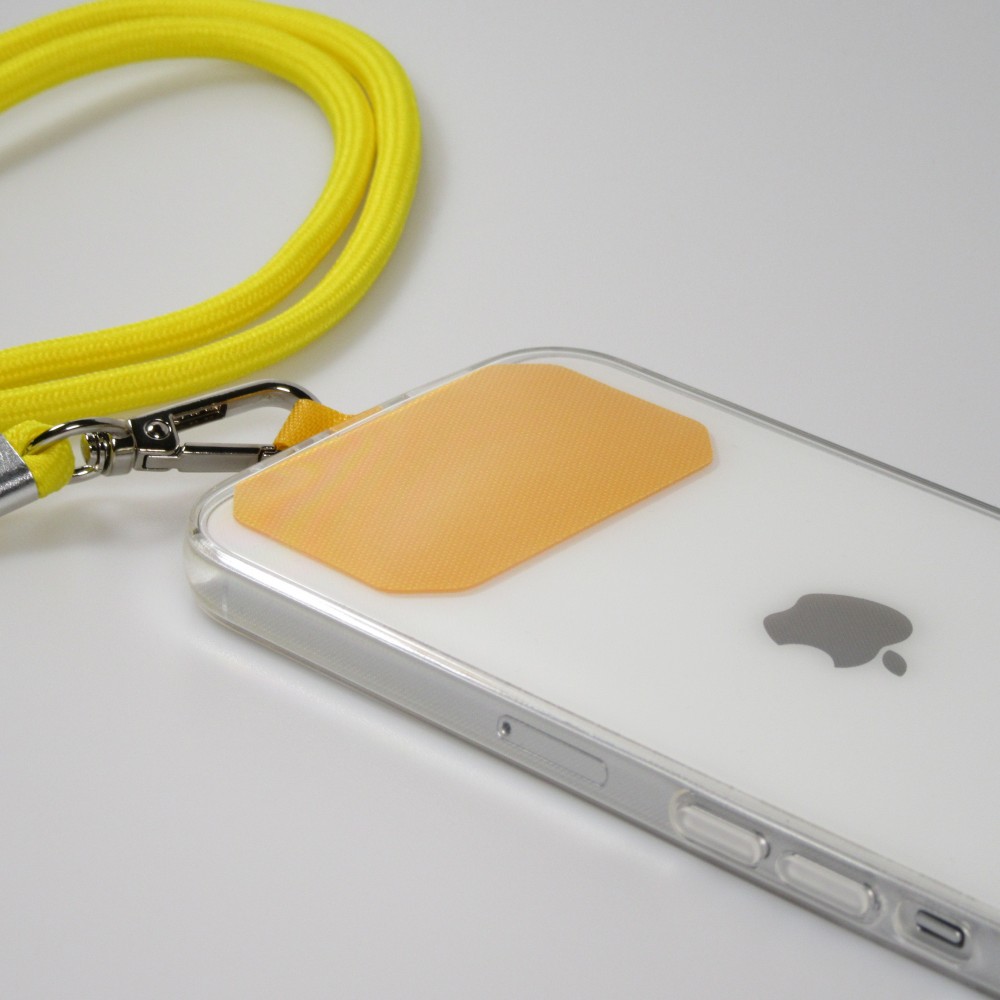 Halsband universal Zubehör Adapter für Smartphone Hüllen Handykette elegant - Gelb