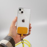 Halsband universal Zubehör Adapter für Smartphone Hüllen Handykette elegant - Gelb