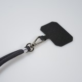 Halsband universal Zubehör Adapter für Smartphone Hüllen Handykette elegant - Schwarz