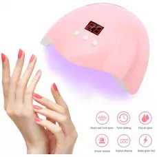 Lampe LED portable pour sécher le vernis semi-permanent à la maison - Rose clair