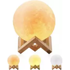 Lampe de chevet Lune 3D sans fil avec fonction tactile 8cm de diamètre