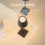 Lampe de table portable design nordique minimaliste en métal - Blanc
