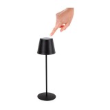 Lampe de table portable design nordique minimaliste en métal - Noir