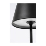 Lampe de table portable design nordique minimaliste en métal - Noir