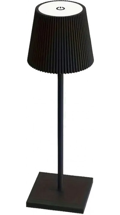 Lampe de table sans fil design à contrôle tactile - Lumière de Nuit LED dimmable - Noir