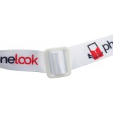 Lanière universelle attache-téléphone tour de cou compatible avec toutes les coques - Blanc