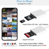 SD-Speicherkartenleser auf Lightning / iPhone-Adapter - Weiss