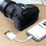 SD-Speicherkartenleser auf Lightning / iPhone-Adapter - Weiss