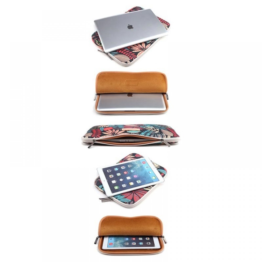 Lisen Taschen Dschungel Laptop 13 Zoll, Laptop, iPad, macBook - Hellblau