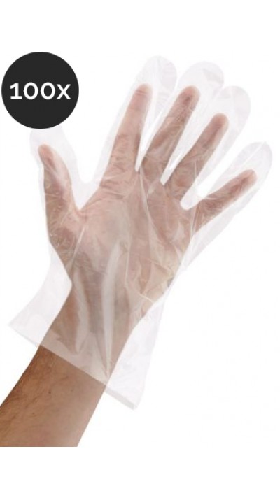 Set / Boîte de cent (100) gants jetables pour la protection bactérienne - (50 paires)