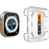 Lot de 2 vitres de protection en verre trempé Spigen Glas.tR EZ Fit avec cadre de montage - Apple Watch Ultra / Ultra 2 (49 mm)