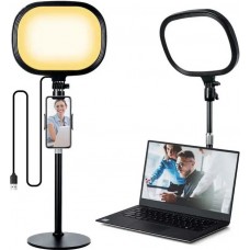 Studio Tisch-Selfie-Licht bi-color auf Standfuß für Videokonferenzen / Podcasts / YouTube Stream