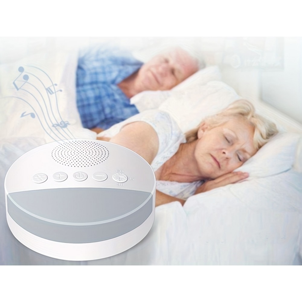 Machine à bruit blanc apaisant avec veilleuse LED intégrée pour sommeil apaisé bébé, enfant et adulte