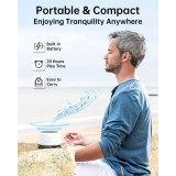 Machine à bruit blanc rechargeable avec lumières colorées (24 sons apaisants et minuterie) pour enfants et adultes