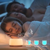 Machine à bruit blanc rechargeable avec lumières colorées (24 sons apaisants et minuterie) pour enfants et adultes