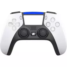Manette P-02 Bluetooth pour PS4, PC et Android - Blanc