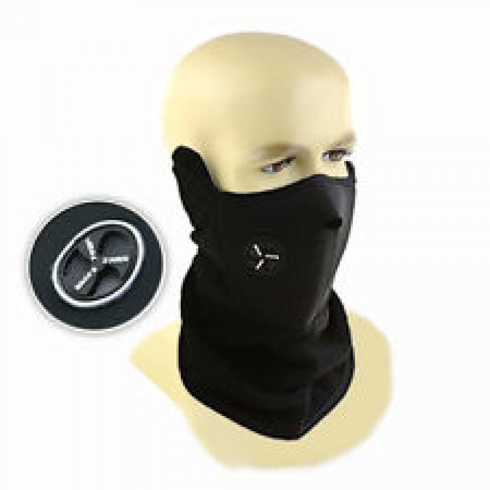 Masque facial coupe-vent pour les activités de plein air lors des journées froides et venteuses - Noir