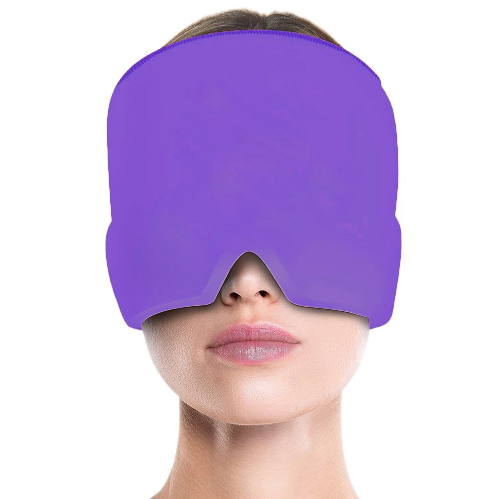 Universal Anti-Migränen Kälte & Wärme Therapie Kopfband für Erwachsene - Violett